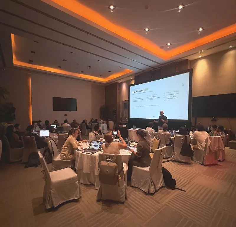 Equipo de Vidanta World durante el Acelerador de IA impartido por 100x