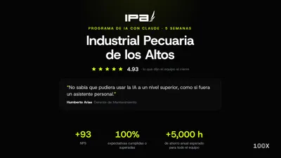 Programa de IA con Claude en Industrial Pecuaria de los Altos
