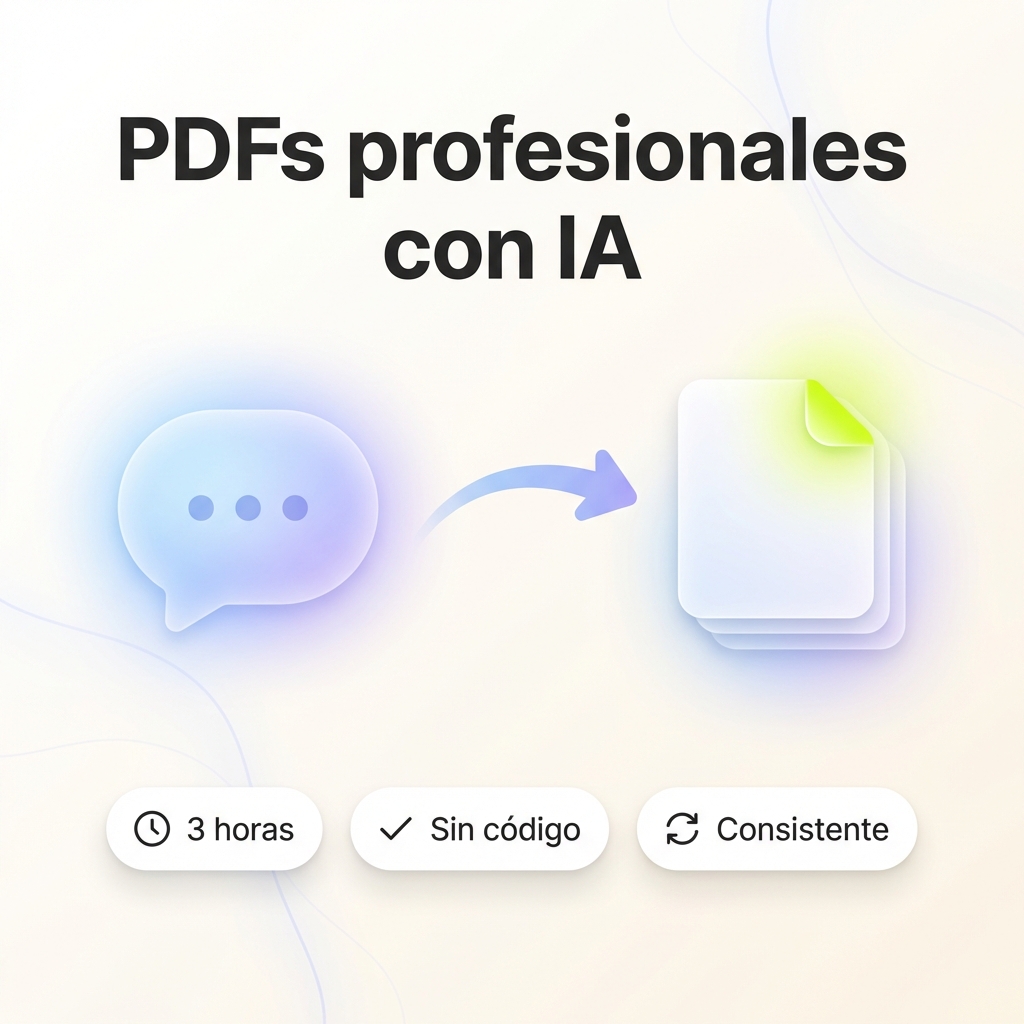 Cómo Creo PDFs Profesionales en Segundos con IA Agéntica