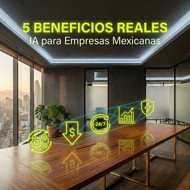 5 Beneficios Reales de la IA para Empresas Mexicanas en 2026