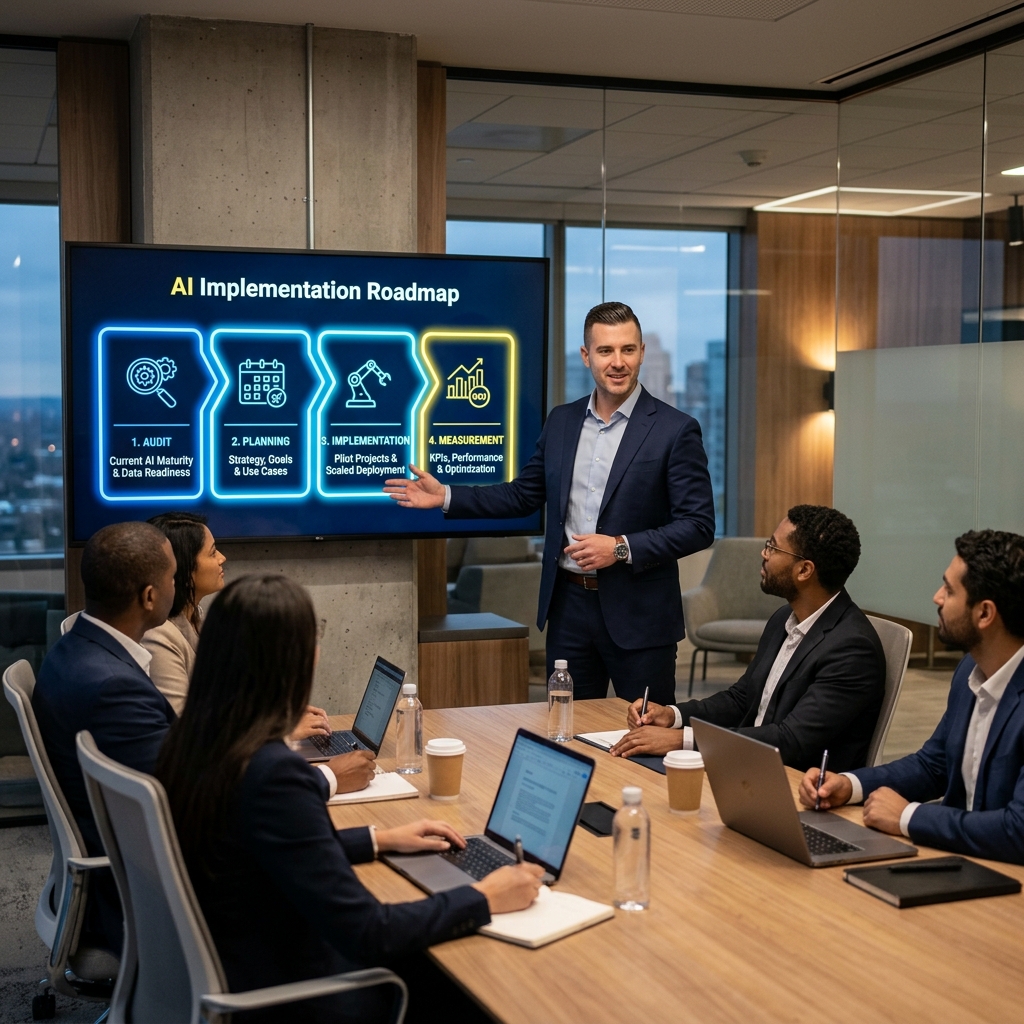 Cómo Implementar IA en tu Empresa: Guía Práctica 2026 para Líderes