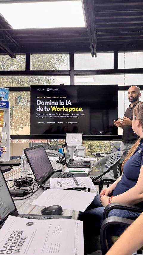 Taller "Domina la IA de tu Workspace" con el equipo de Etimex